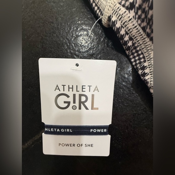 Athleta Girl High Rise Chit Chat Flare Pants – Houndstooth Checkered Size 14 NWT - Picture 6 of 15